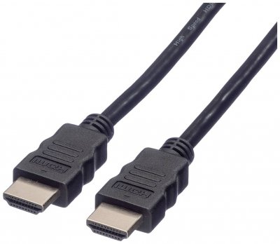 SECOMP C&acirc;ble de raccordement Roline HDMI Fiche m&acirc;le HDMI-A 15.00 m noir 11.04.5548 blind&eacute; C&acirc;ble HDMI