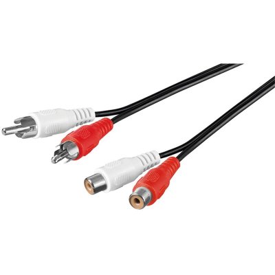 WENTRONIC C&acirc;ble de Rallonge St&eacute;r&eacute;o 2&nbsp;x Cinch, 10m Longueur de C&acirc;ble