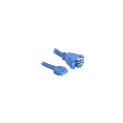 DELOCK Cable  Usb 3.0 A Broches Femelles, 2 X Usb 3.0-a Femelles