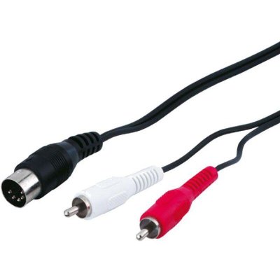 GOOBAY Cable DIN 5pin male vers double RCA male - 1.5m
