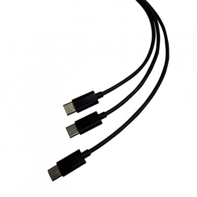 STEELPLAY C&acirc;ble double  Dual Play et Charge pour Playstation 5 Noir 