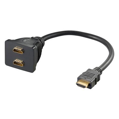 GOOBAY C&acirc;ble doubleur HDMI M&acirc;le / 2 HDMI Femelle