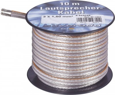 AIV C&acirc;ble haut-parleur  23555l 2 x 1.50 mm&sup2; argent 10 m