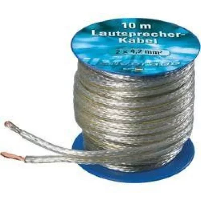 AIV C&acirc;ble haut-parleur  23557l 2 x 4.20 mm&sup2; argent 10 m