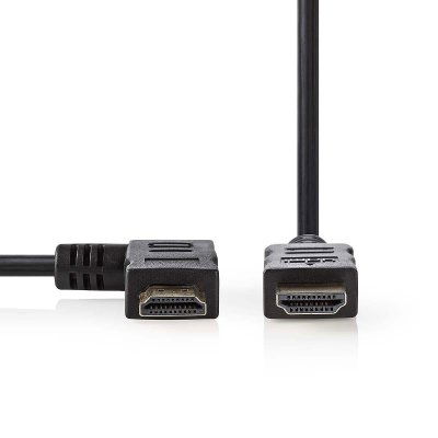 NEDIS C&acirc;ble HDMI 1.4 coud&eacute; &agrave; droite - 1.5 m&egrave;tre - Noir - 