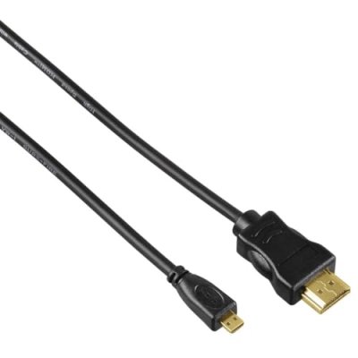 HAMA C&acirc;ble hdmi grande vitesse, m&acirc;le type a- m&acirc;le type d (micro), ethernet,2m