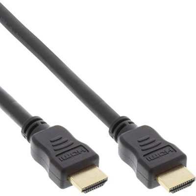 INLINE C&acirc;ble hdmi haute vitesse &reg; avec ethernet, m&acirc;le &agrave; dor&eacute;, noir, 2,5 m