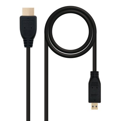 NANOCABLE C&acirc;ble HDMI vers Micro HDMI  10.15.3501 Noir (0,8 m)