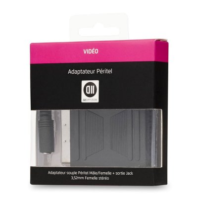 D2 DIFFUSION C&acirc;ble jack 3,5mm femelle - peritel m&acirc;le/femelle 15cm