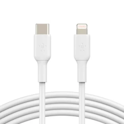 BELKIN C&acirc;ble Lightning  vers USB-C 1m blanc Multicolore 