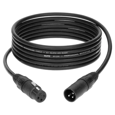 KLOTZ C&acirc;ble M1 Pro XLR m&acirc;le/femelle Neutrik KMK, 5m C&acirc;ble Micro