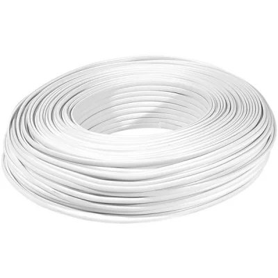 GENERIQUE C&acirc;ble m&eacute;plat rj blanc 8c - rouleau de 100m
