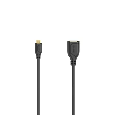 HAMA C&acirc;ble micro-USB OTG Flexi-Slim, USB 2.0, 480 Mbit/s, 0, 15 m - Neuf