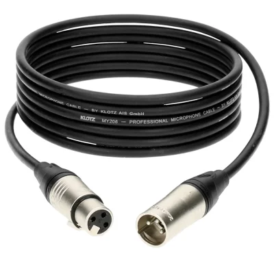 KLOTZ Cable Micro XLR 30M Noir  C&acirc;bles pour Microphones