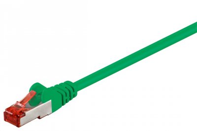 WENTRONIC C&acirc;ble patch goobay cat 6, s/ftp (pimf), vert 2 m