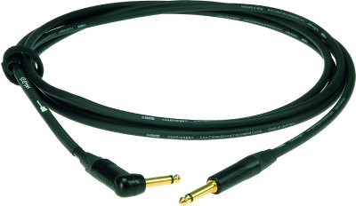 KLOTZ C&acirc;ble pour instrument Jack 6.35mm droit/coud&eacute; LaGrange Gold