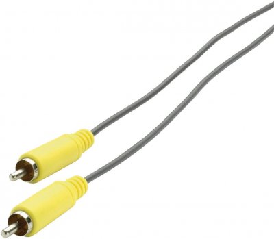  C&acirc;ble professional [1x cinch rca m&acirc;le - 1x cinch rca m&acirc;le] 3.00 m jaune, gris