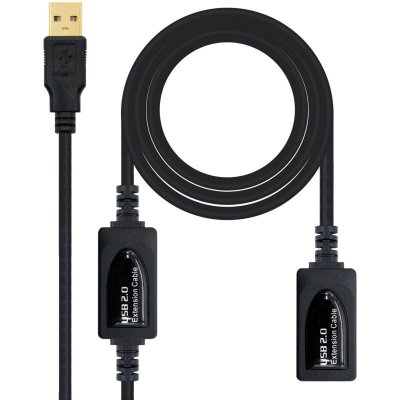 NANOCABLE C&acirc;ble Rallonge &agrave; USB 10.01.021 Noir
