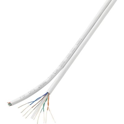 TRU COMPONENTS C&acirc;ble r&eacute;seau CAT 6 U/UTP CAT 6/CCA 1567359 8 x 2 x 0.196 mm&sup2; blanc 100 m