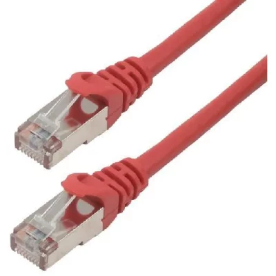 MCL C&acirc;ble rj45 cat 6 blind{ - 3m - rouge