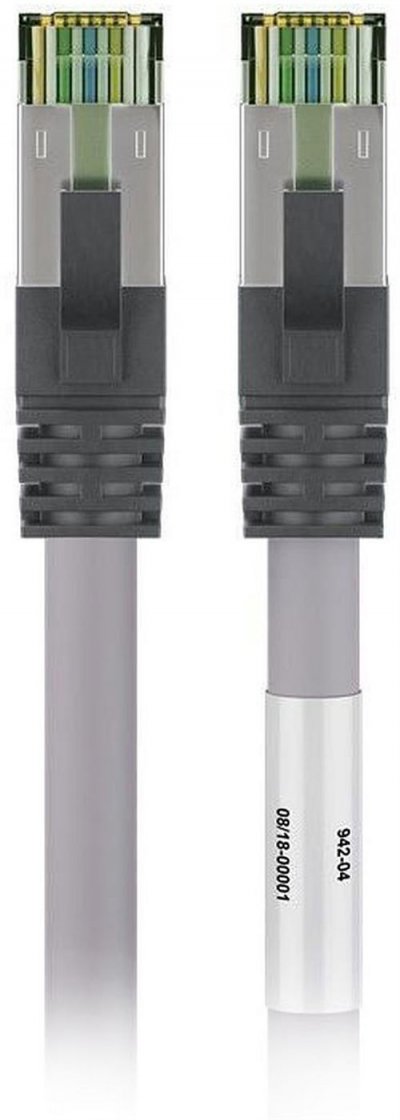 GOOBAY Cable RJ45 Cat 8.1 S/FTP (gris) - 0,5 m