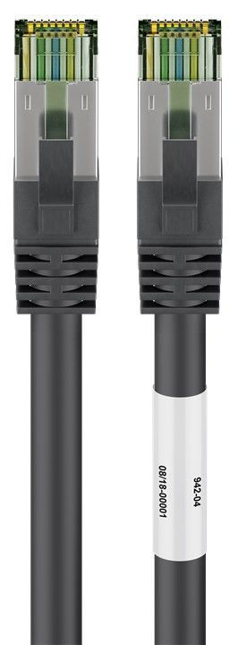 GOOBAY Cable RJ45 Cat 8.1 S/FTP (noir) - 1 m