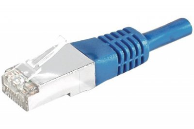 DEXLAN C&acirc;ble RJ45 CAT6a S/FTP (PIMF) - Bleu - (15m) 