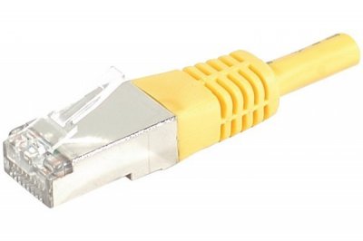 MCAD C&acirc;ble RJ45 CAT6a S/FTP (PIMF) - Jaune - (15m) Dexlan