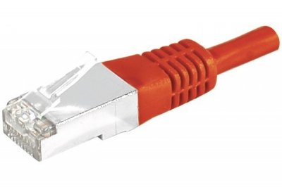 DEXLAN C&acirc;ble RJ45 CAT6a S/FTP (PIMF) - Rouge - (1m) 