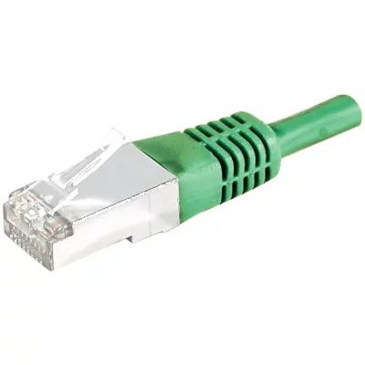 DEXLAN C&acirc;ble RJ45 CAT6a S/FTP (PIMF) - Vert - (25m) 
