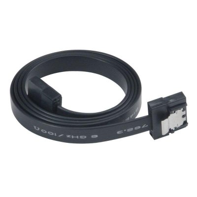 AKASA C&acirc;ble SATA 3.0 - Plat - 015 cm - PROSLIM - AK-CBSA05-15BK - Noir