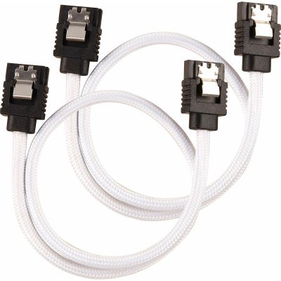 CORSAIR C&acirc;ble SATA gain&eacute;  Premium - SATA 6Gbps 30 cm, blanc