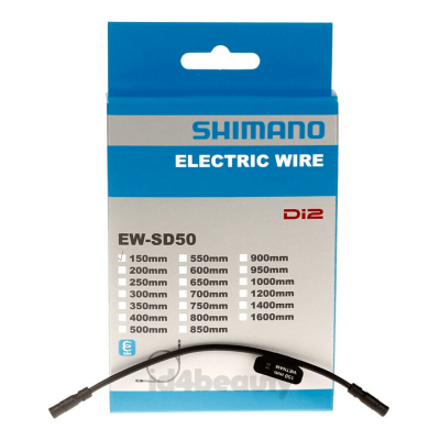 SHIMANO C&acirc;ble  Di2 E-Tube (individuel, long) - 150mm Noir