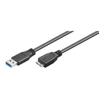 GENERIQUE C&acirc;ble SuperSpeed USB 3.0, Noir, 0.5m Longueur - 95734