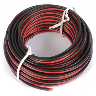 PD CONNEX C&acirc;ble universel, noir / rouge 10 m  2x 0,75 mm-