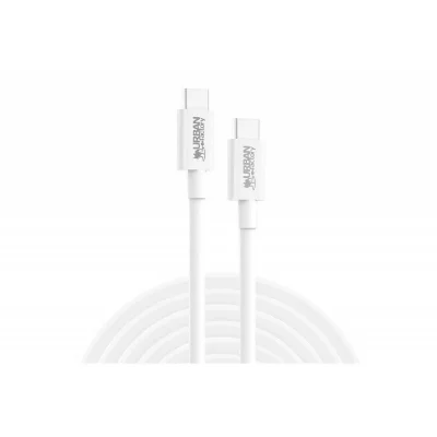 URBAN FACTORY C&acirc;ble  usb type c vers usb type c 2 m blanc FC-1-16240607