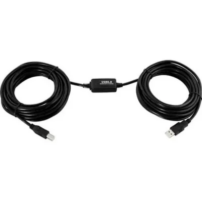 EXC C&acirc;ble Usb 2.0 Type Ab Amplifi&eacute; 10m Pour Raccord Imprimante