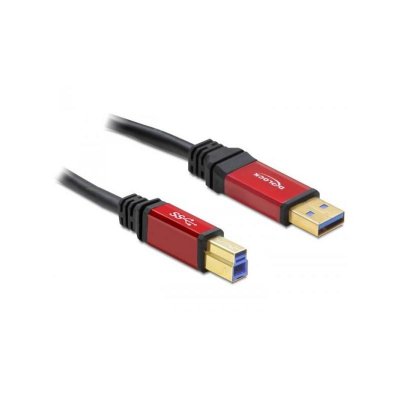 DELOCK Cable Usb 3.0 Type A Male Vers Usb 3.0 Type B Male  5 M Premium