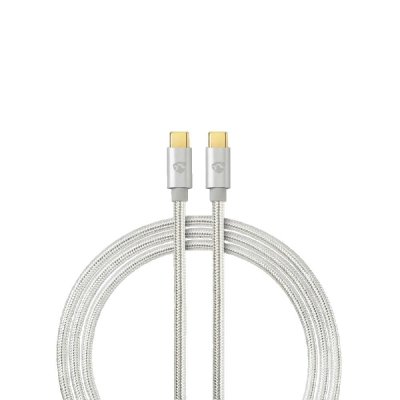 NEDIS C&acirc;ble USB 3.1 (Gen1) Type-C M&acirc;le - Type-C M&acirc;le 2,0 m Aluminium
