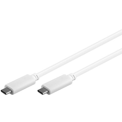 GOOBAY C&acirc;ble USB-C 3.1 1re G&eacute;n&eacute;ration, Blanc, 0.5m Longueur