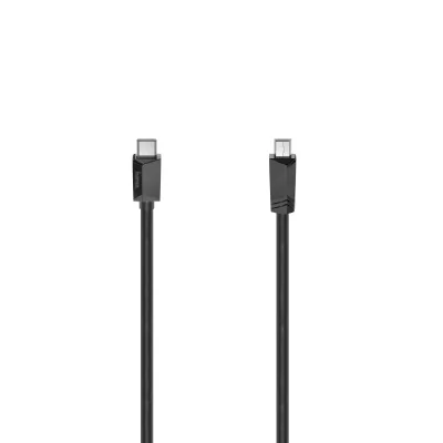 HAMA C&acirc;ble usb-c, m&acirc;le usb-c - m&acirc;le mini-usb-b, usb 2.0, 480 mbit/s, 0,75 m