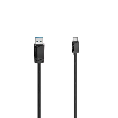 HAMA C&acirc;ble USB-C, m&acirc;le USB-C - m&acirc;le USB-A, USB 3.2 Gen1, 5 Gbit/s, 0,25 m