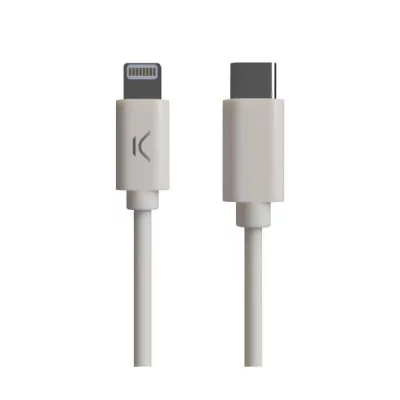 KSIX C&acirc;ble USB-C vers Lightning  MFI (1 m) Blanc