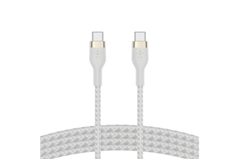 BELKIN C&acirc;ble USB-C vers USB-C  Boost Charge Pro Flex 1 m Blanc