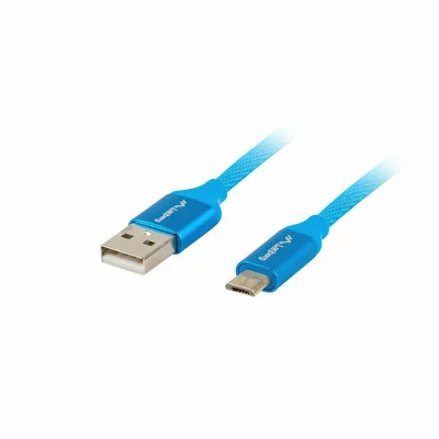 LANBERG C&acirc;ble USB  2.0 Homme/Micro USB Homme Charge Rapide 3.0 1M Bleu