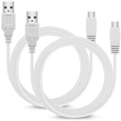 GENERIQUE Cable Usb Pour Nintendo Wii U Gamepad, Lot De 2 Chargeur Cable