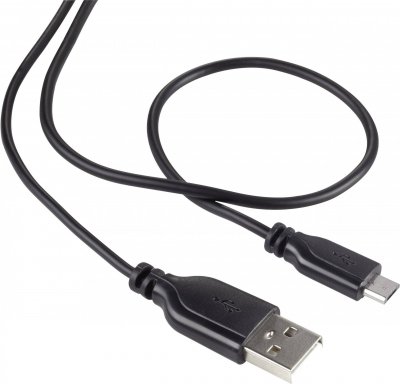 RENKFORCE C&acirc;ble USB USB 2.0 USB-A m&acirc;le, USB-Micro-B m&acirc;le 1.00 m noir gaine ultra-douce RF-4032111
