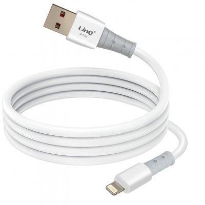 LINQ C&acirc;ble USB vers Lightning Recharge Rapide 3A pour iPhone et iPad 1.2m Blanc