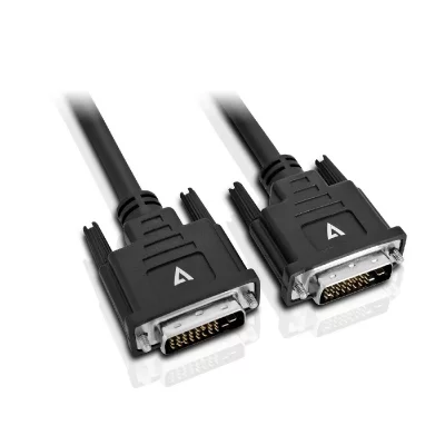 V7 C&acirc;ble vid&eacute;o DVI-D m&acirc;le vers DVI-D m&acirc;le, noir 5m 16.4ft