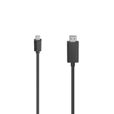 HAMA C&acirc;ble vid&eacute;o, fiche USB-C - fiche HDMI, Ultra-HD 4K, 3,00 m - Neuf
